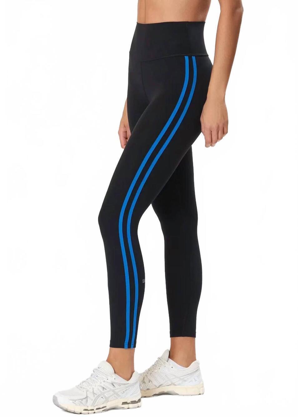 NEW SPLITS59 ella highwaist airweight leggings in black/classic blue
